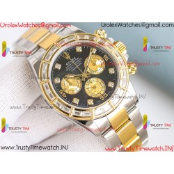 Rolex Daytona PPMF Black Mother-of-Pearl Dial Diamonds /Gold Case  904L/Gold Oyster Bracelet Caliber 4130