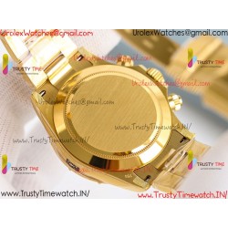 Rolex Daytona PPMF Green Mother-of-Pearl Dial Diamonds Gold Case Gold Oyster Bracelet Caliber 4130