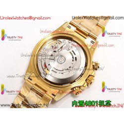 Rolex Daytona PPMF Green Mother-of-Pearl Dial Diamonds Gold Case Gold Oyster Bracelet Caliber 4130