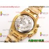 Rolex Daytona PPMF Green Mother-of-Pearl Dial Diamonds Gold Case Gold Oyster Bracelet Caliber 4130