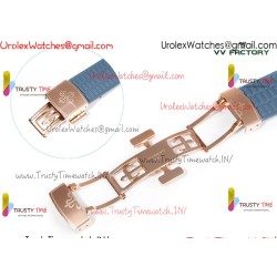 Patek Philippe Aquanaut 5261-001 VVF gray-blue dial rose gold case gray-blue rubber strap caliber 9015