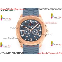 Patek Philippe Aquanaut 5261-001 VVF gray-blue dial rose gold case gray-blue rubber strap caliber 9015