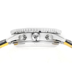 Navitimer B01 43mm SS B50 Best Edition Black Dial White Subdial On Black Leather Strap A7750