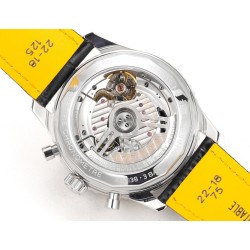 Navitimer B01 43mm SS B50 Best Edition Black Dial White Subdial On Black Leather Strap A7750