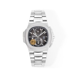 Nautilus 5990 SS PF 1:1 Best Edition Grey Dial on SS Bracelet Super Clone A28-520