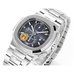 NAUTILUS 5990 SS PF 1:1 BEST EDITION BLUE DIAL ON SS BRACELET SUPER CLONE A28-520