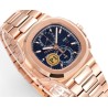 NAUTILUS 5990 SS PF 1:1 BEST EDITION GREY BLUE ROSE GOLD BRACELET SUPER CLONE A28-520