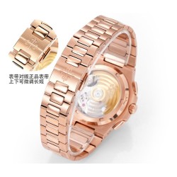 NAUTILUS 5990 SS PF 1:1 BEST EDITION GREY BLUE ROSE GOLD BRACELET SUPER CLONE A28-520